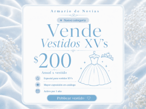 Vende Vestidos XV’s